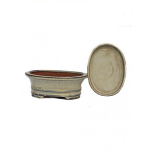 6" Earthen Glazed Detached Ceramic Bonsai Pot